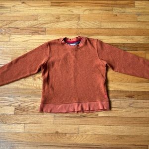 Topo rust color pull over wool sweater